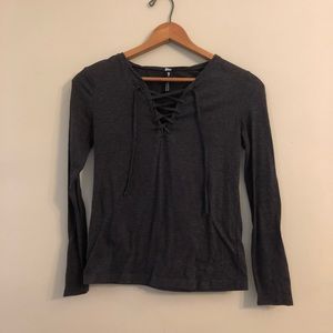 L&T Design Lab lace up shirt